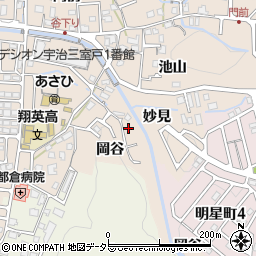 京都府宇治市莵道妙見4周辺の地図
