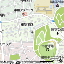 フォーレス雁宿周辺の地図