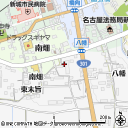 愛知県新城市石田黒坂周辺の地図