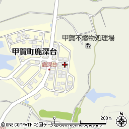 滋賀県甲賀市甲賀町鹿深台180-135周辺の地図