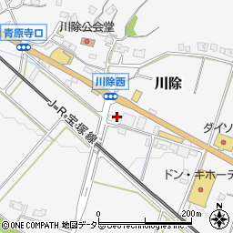 兵庫県三田市川除124周辺の地図