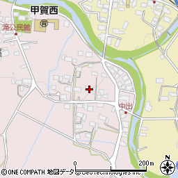 滋賀県甲賀市甲賀町滝745周辺の地図