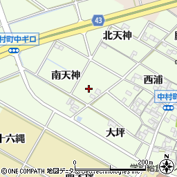 愛知県岡崎市中村町周辺の地図