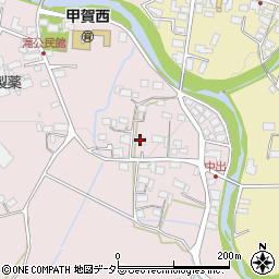 滋賀県甲賀市甲賀町滝748周辺の地図