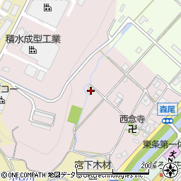 兵庫県加東市森尾88周辺の地図