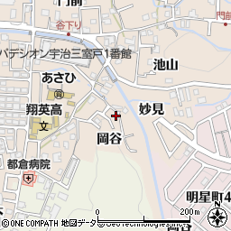 京都府宇治市莵道妙見3-4周辺の地図