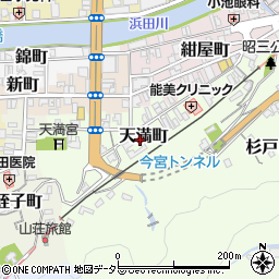島根県浜田市天満町周辺の地図
