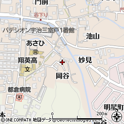 京都府宇治市莵道妙見2-6周辺の地図