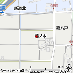 京都府久世郡久御山町中島藤ノ木周辺の地図