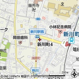 文化堂新川本店周辺の地図