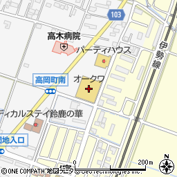 三重県鈴鹿市高岡町2708周辺の地図