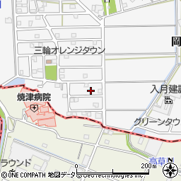 静岡県藤枝市岡部町三輪1372-35周辺の地図