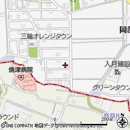静岡県藤枝市岡部町三輪1372-37周辺の地図