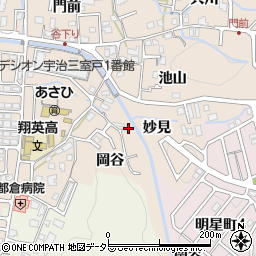 京都府宇治市莵道妙見4-6周辺の地図