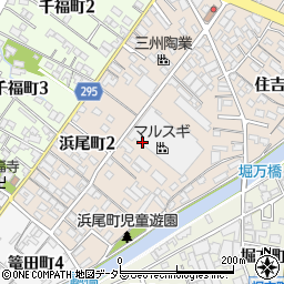 愛知県碧南市浜尾町周辺の地図