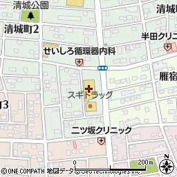 ピアゴ　ラ　フーズコア半田清城店周辺の地図
