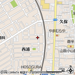 京都府宇治市小倉町西浦8-7周辺の地図