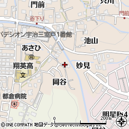 京都府宇治市莵道妙見2周辺の地図