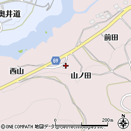 愛知県新城市日吉西山35周辺の地図