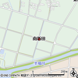 愛知県安城市東端町南新田周辺の地図