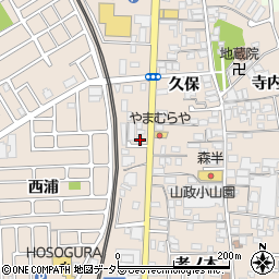 京都府宇治市小倉町久保106-1周辺の地図