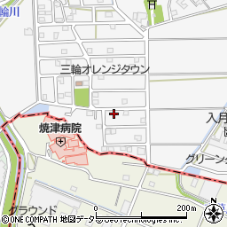 静岡県藤枝市岡部町三輪1372-30周辺の地図