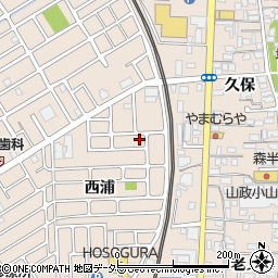 京都府宇治市小倉町西浦8-4周辺の地図