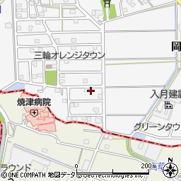静岡県藤枝市岡部町三輪1372-36周辺の地図