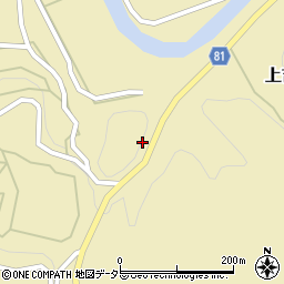 愛知県新城市上吉田周辺の地図