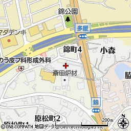 斉田炉材周辺の地図