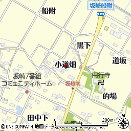 愛知県額田郡幸田町坂崎小道畑周辺の地図