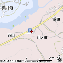 愛知県新城市日吉西山34周辺の地図