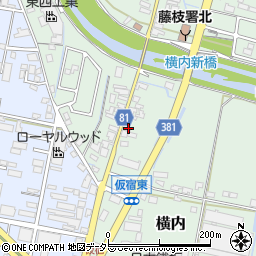 静岡県藤枝市横内556周辺の地図