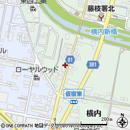 静岡県藤枝市横内1002周辺の地図