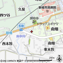 愛知県新城市石田東末旨37周辺の地図