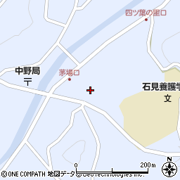 島根県邑智郡邑南町中野下茅場2444周辺の地図