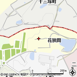 愛知県常滑市花狭間周辺の地図