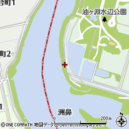 愛知県安城市東端町洲鼻周辺の地図