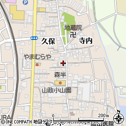 京都府宇治市小倉町久保61周辺の地図