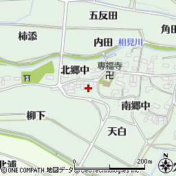 愛知県額田郡幸田町長嶺北郷中24周辺の地図