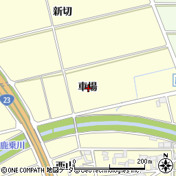 愛知県安城市藤井町車場周辺の地図