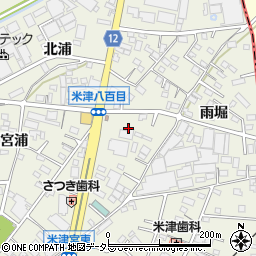 愛知県西尾市米津町五郎田周辺の地図