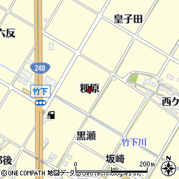 愛知県額田郡幸田町坂崎粳原周辺の地図