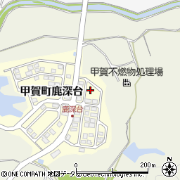 滋賀県甲賀市甲賀町鹿深台180-130周辺の地図