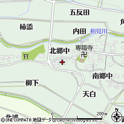 愛知県額田郡幸田町長嶺北郷中21周辺の地図