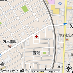 京都府宇治市小倉町西浦6-6周辺の地図