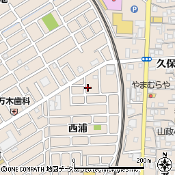 京都府宇治市小倉町西浦5-14周辺の地図