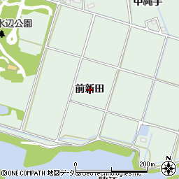 愛知県安城市東端町前新田周辺の地図