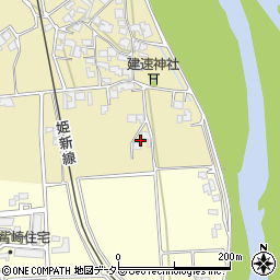 兵庫県たつの市新宮町北村周辺の地図