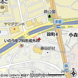 愛知県常滑市錦町4丁目507周辺の地図